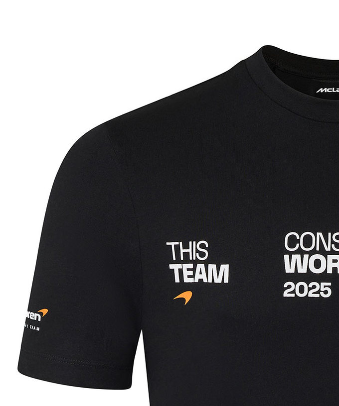 マクラーレン F1 チーム 2025年 コンストラクターズ チャンピオン 記念 Tシャツ拡大画像