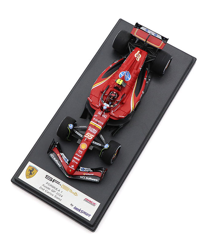 ルックスマート 1/43スケール フェラーリ SF24 カルロス・サインツ 2024年 オースティンGP 2位入賞 /24f1m拡大画像