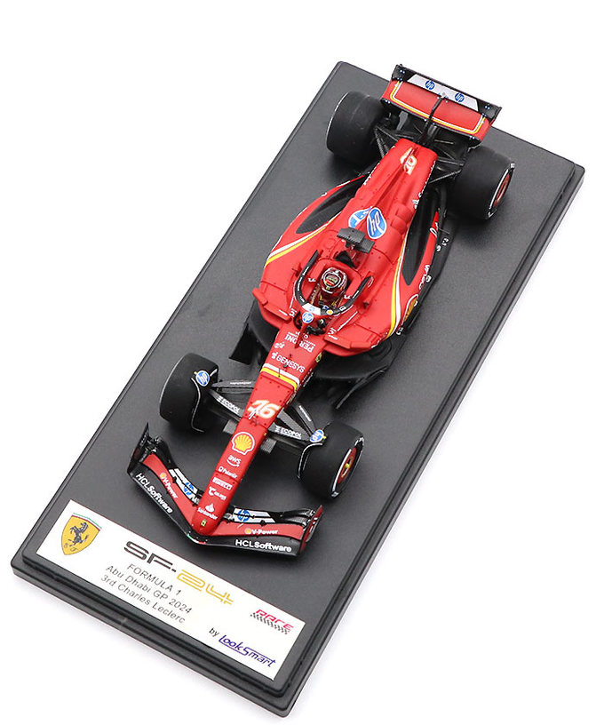 ルックスマート 1/43スケール フェラーリ SF24 シャルル・ルクレール 2024年 アブダビGP 3位入賞 /24f1m拡大画像
