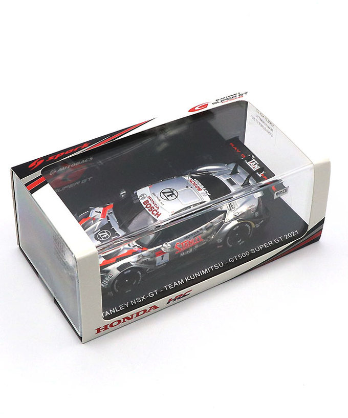 スパーク 1/43スケール STANLEY NSX-GT TEAM KUNIMITSU No.1 山本尚貴 / 牧野任祐 GT500 スーパーGT 2021年拡大画像