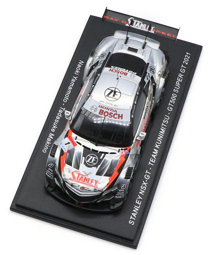 スパーク 1/43スケール STANLEY NSX-GT TEAM KUNIMITSU No.1 山本尚貴 / 牧野任祐 GT500 スーパーGT 2021年拡大画像