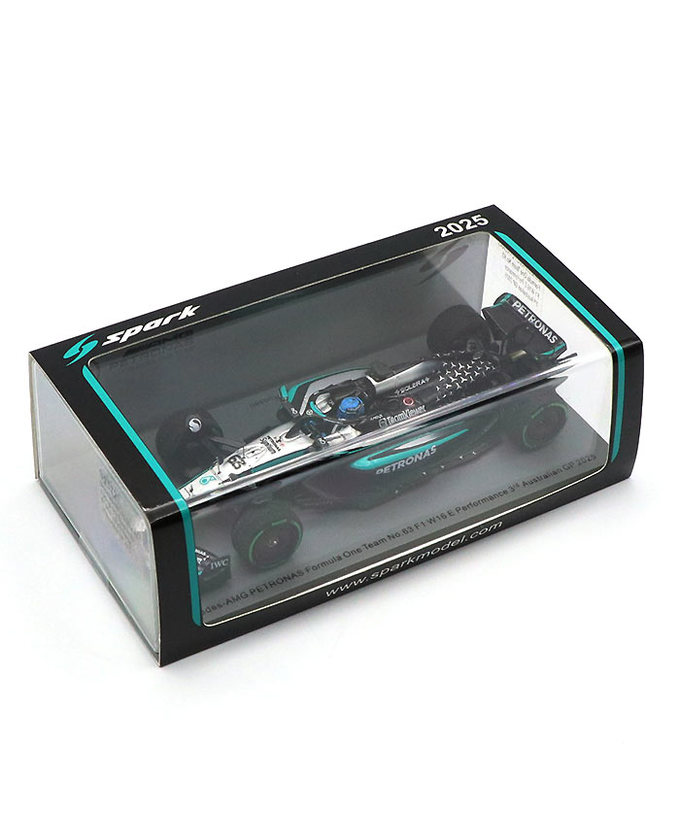 スパーク 1/43スケール メルセデスAMG ペトロナス F1 W16 Eパフォーマンス ジョージ・ラッセル 2025年 オーストラリアGP 3位入賞 /25f1m拡大画像