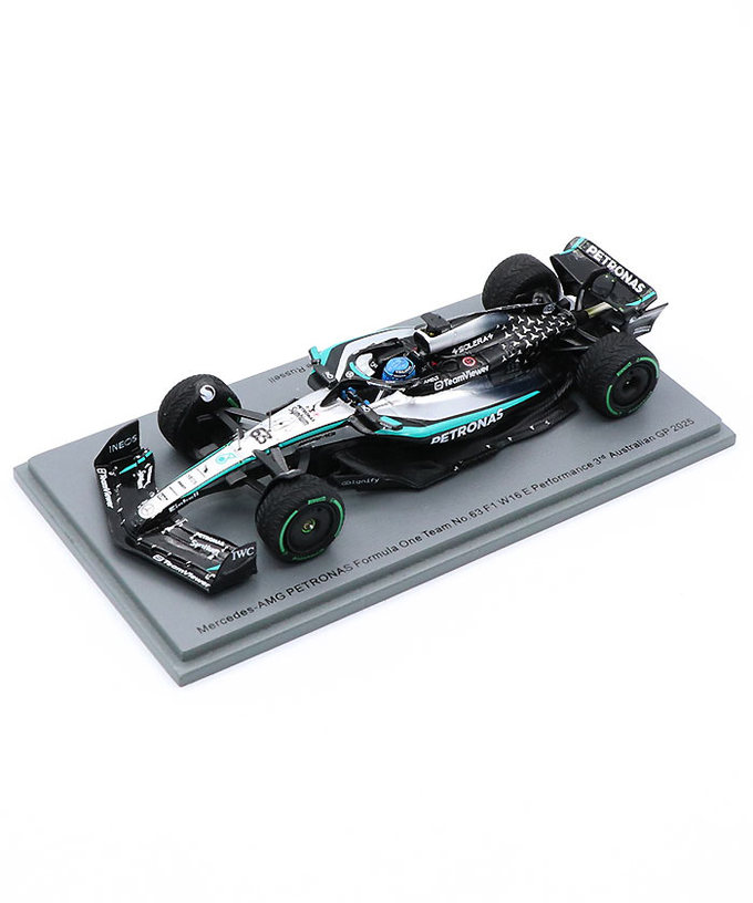 スパーク 1/43スケール メルセデスAMG ペトロナス F1 W16 Eパフォーマンス ジョージ・ラッセル 2025年 オーストラリアGP 3位入賞 /25f1m拡大画像