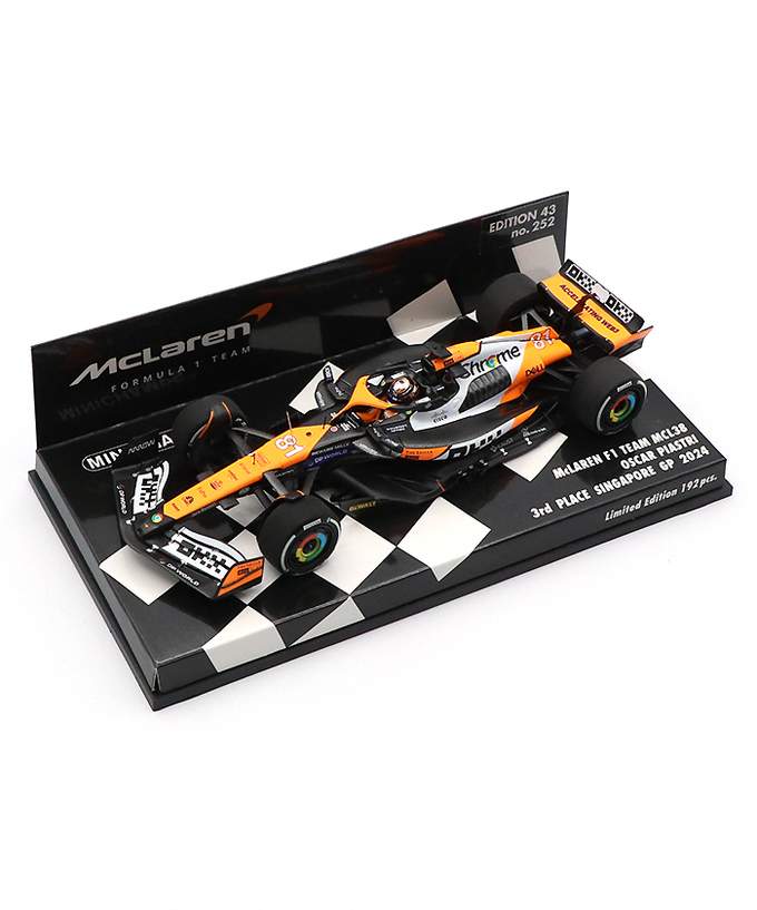 ミニチャンプス 1/43スケール マクラーレン F1 チーム MCL38 オスカー・ピアストリ 2024年 シンガポールGP 3位入賞拡大画像