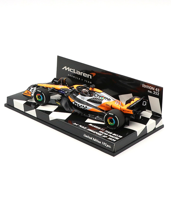 ミニチャンプス 1/43スケール マクラーレン F1 チーム MCL38 オスカー・ピアストリ 2024年 シンガポールGP 3位入賞拡大画像