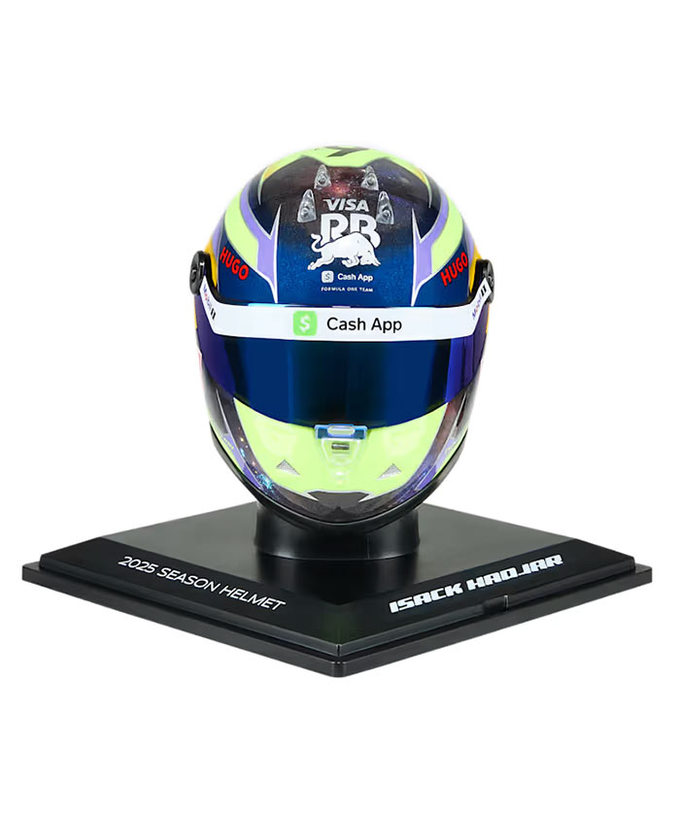 シューベルト 1/4スケール アイザック・ハジャー 2025年 VISA CASH APP RB F1 チーム ヘルメット 拡大画像