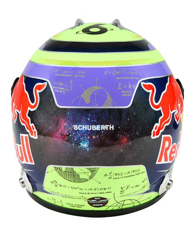 シューベルト 1/2スケール アイザック・ハジャー 2025年 VISA CASH APP RB F1 チーム ヘルメット 拡大画像