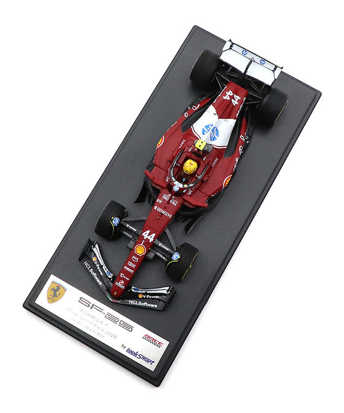 ルックスマート 1/43スケール フェラーリ SF-25 ルイス・ハミルトン 2025年 中国GP スプリントレース 優勝拡大画像