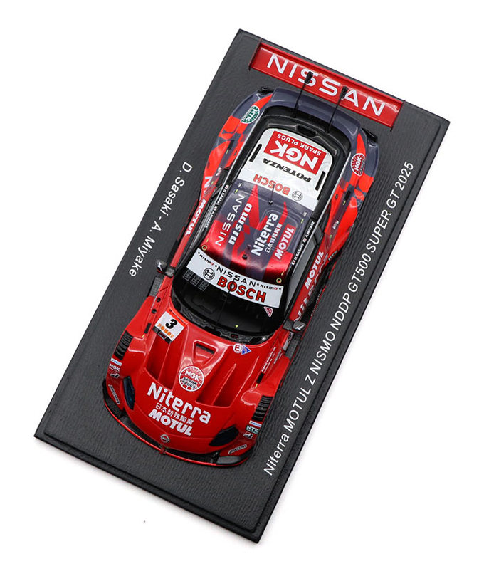 スパーク 1/43スケール Niterra MOTUL Z NISMO NDDP No.3 佐々木大樹 / 三宅淳詞 GT500 スーパーGT 2025年拡大画像