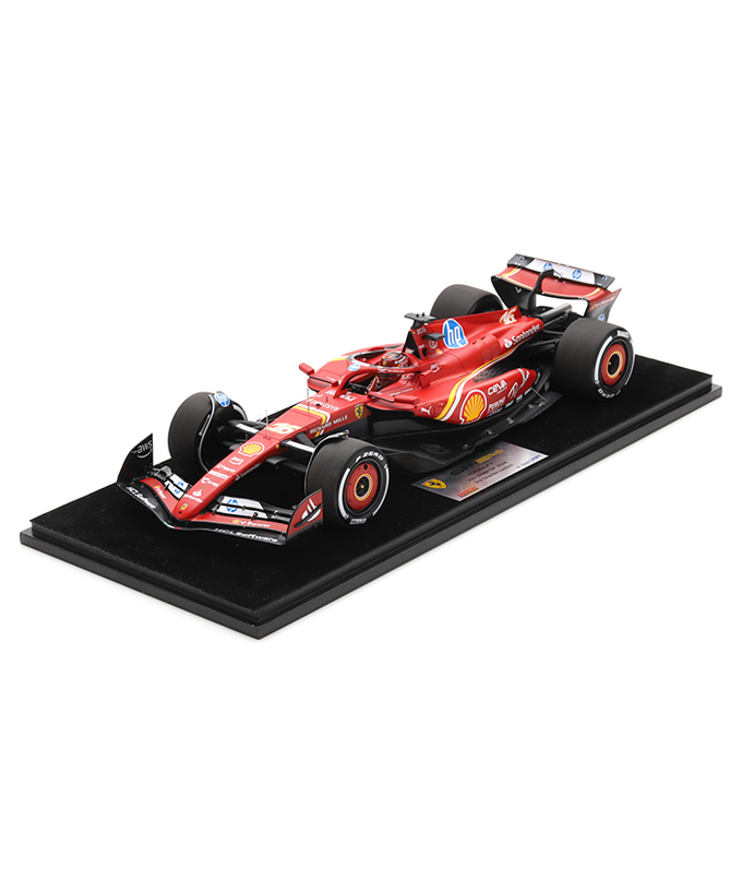 ルックスマート 1/18スケール フェラーリ SF-24 シャルル・ルクレール 2024年 アブダビGP 3位入賞 /24f1m拡大画像