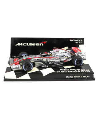 【海外並行品】ミニチャンプス 1/43スケール マクラーレン メルセデス MP4-21 ペドロ・デ・ラ・ロサ 2006年ハンガリーGP2位表彰台