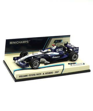 【海外並行品】ミニチャンプス 1/43スケール ウィリアムズ トヨタ FW29 ニコ・ロズベルグ 2007年