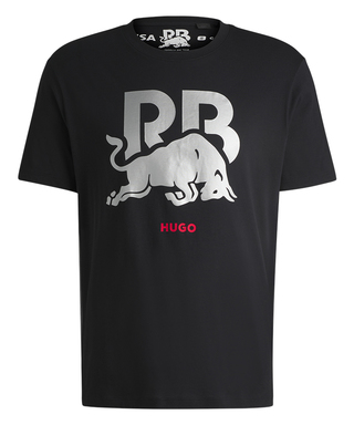 VISA CASH APP RB F1 チーム ライフスタイル コマーシャル ロゴ Tシャツ 2024 ブラック