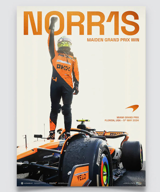 マクラーレン F1 チーム ランド・ノリス F1 初優勝 記念 リミテッド エディション ポスター