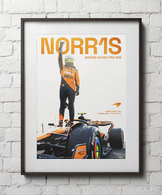 マクラーレン F1 チーム ランド・ノリス F1 初優勝 記念 リミテッド エディション ポスター
