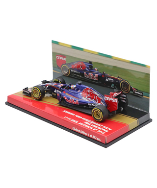 CKモデルカーズ 別注 ミニチャンプス 1/43スケール スクーデリア トロロッソ ルノー STR10 マックス・フェルスタッペン 2015 オーストラリアGP F1初レース