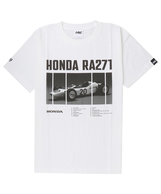 【30%オフセール】ホンダ F1参戦 60周年記念 HONDA RA271 Tシャツ #2 ホワイト