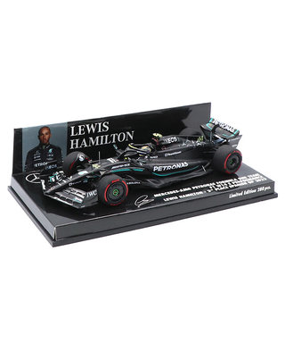 ミニチャンプス 1/43スケール メルセデス AMG ペトロナス F1 W14 E パフォーマンス ルイス・ハミルトン 2023年 スペインGP 2位入賞 /23f1m