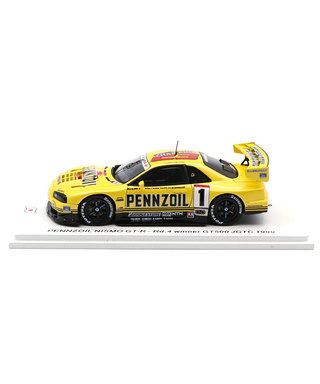 スパーク 1/43スケール ペンズオイル ニスモ 日産 スカイライン GT-R (R34) NO.1 エリック・コマス / 本山哲 1999年 JGTC GT500