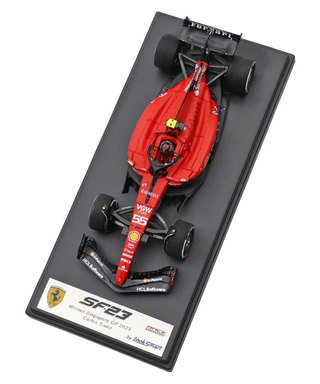 ルックスマート 1/43スケール フェラーリ SF23 カルロス・サインツ 2023年 シンガポールGP 優勝/23f1m