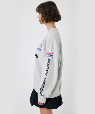 ホンダ HRC MOUSSY SPONSOR ロゴプルオーバー グレー