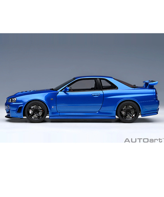 【30%オフセール】オートアート 1/18スケール ニスモ R34 GT-R Z-tune （ベイサイドブルー）/msl