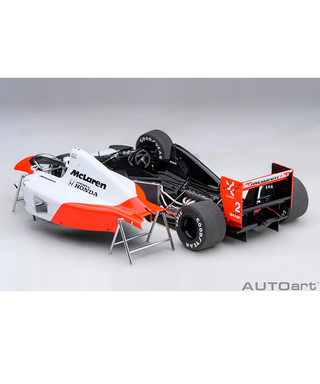 【30%オフセール】オートアート 1/18スケール マクラーレン ホンダ MP4/6 ゲルハルト・ベルガー 1991年 日本GP マクラーレンロゴ入り /msl