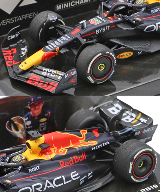 フェルスタッペン別注 ミニチャンプス 1/43スケール オラクル レッドブル レーシング ホンダ RB19 マックス・フェルスタッペン 2023年 アブダビGP 優勝 /ARB/23f1m