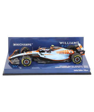 ミニチャンプス 1/43スケール ウィリアムズ レーシング FW45 ローガン・サージェント 2023年 シンガポールGP