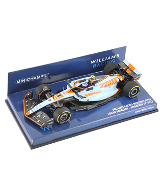 ミニチャンプス 1/43スケール ウィリアムズ レーシング FW45 ローガン・サージェント 2023年 シンガポールGP