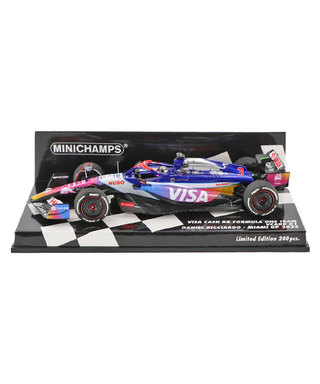 ミニチャンプス 1/43スケール VISA CASH APP RB F1 ホンダ VCARB 01 ダニエル・リカルド 2024年 マイアミGP /24f1m