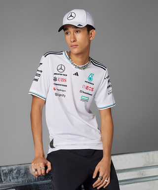 【オーセンティック】メルセデス AMG ペトロナス F1 チーム ドライバー Tシャツ ホワイト 2025 /アディダス/TM-W