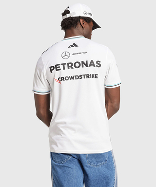 【オーセンティック】メルセデス AMG ペトロナス F1 チーム ドライバー Tシャツ ホワイト 2025 /アディダス/TM-W