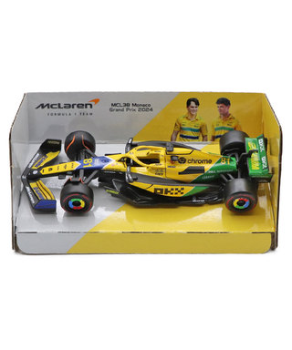 ブラゴ 1/43スケール マクラーレン F1 チーム MCL38 オスカー・ピアストリ 2024年 モナコGP /24f1m