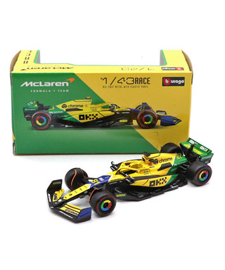 ブラゴ 1/43スケール マクラーレン F1 チーム MCL38 オスカー・ピアストリ 2024年 モナコGP /24f1m