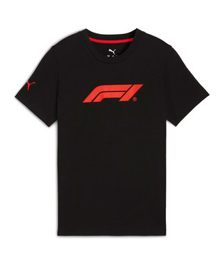 【キッズサイズ】PUMA FORMULA 1 ロゴ Tシャツ ブラック 2025