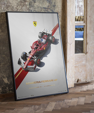 【額装済み】フェラーリ SF-25 – スクーデリア フェラーリ HP F1™ Team ポスター