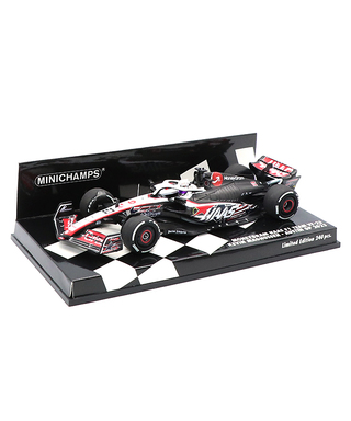 ミニチャンプス 1/43スケール マネーグラム ハース F1チーム VF-23  ケビン・マグヌッセン 2023年 オースティンGP/23f1m