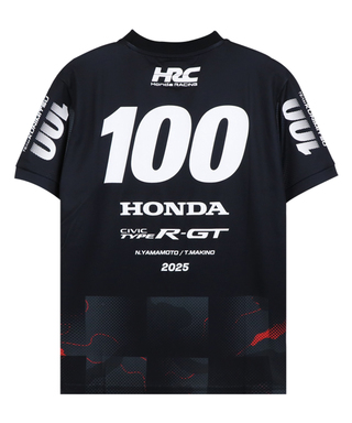 HRC Honda RACING x スーパーGT コラボ Tシャツ STANLEY TEAM KUNIMITSU #100