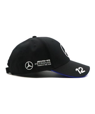 メルセデス AMG ペトロナス F1 チーム キミ・アントネッリ キャップ ブラック