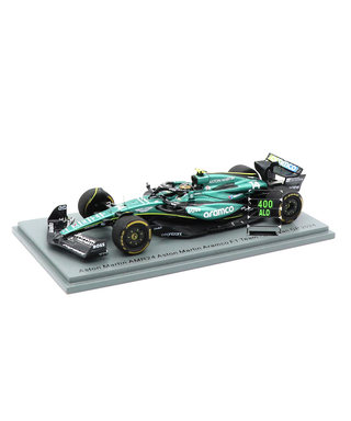 スパーク 1/43スケール アストンマーチン アラムコ F1 チーム AMR24 フェルナンド・アロンソ 2024年 メキシコGP F1 400戦レース 記念 /24f1m