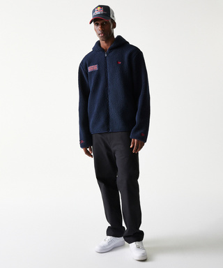 オラクル レッドブルレーシング NewEra フーデッド シェルパ ジャケット