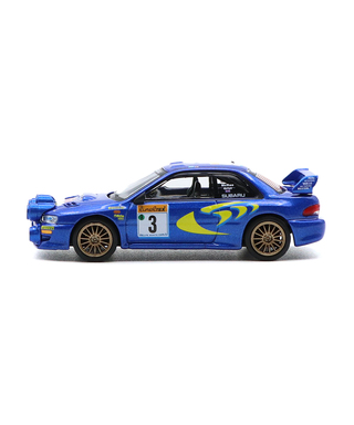 MINIGT 1/64スケール スバル インプレッサ WRC97 モンテカルロラリー 1998 3位入賞車 #3(左ハンドル) /spk