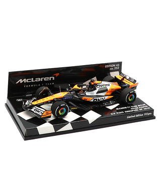ミニチャンプス 1/43スケール マクラーレン F1 チーム MCL38 オスカー・ピアストリ 2024年 シンガポールGP 3位入賞