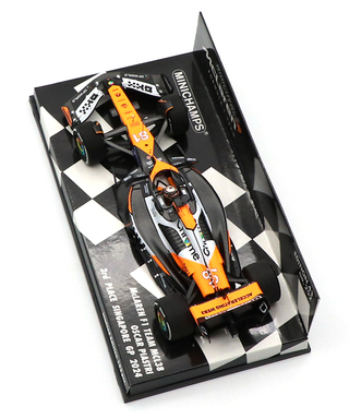 ミニチャンプス 1/43スケール マクラーレン F1 チーム MCL38 オスカー・ピアストリ 2024年 シンガポールGP 3位入賞