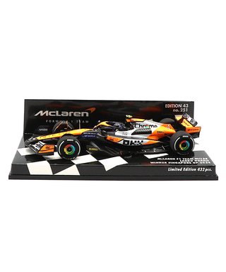 ミニチャンプス 1/43スケール マクラーレン F1 チーム MCL38 ランド・ノリス 2024年 シンガポールGP 優勝